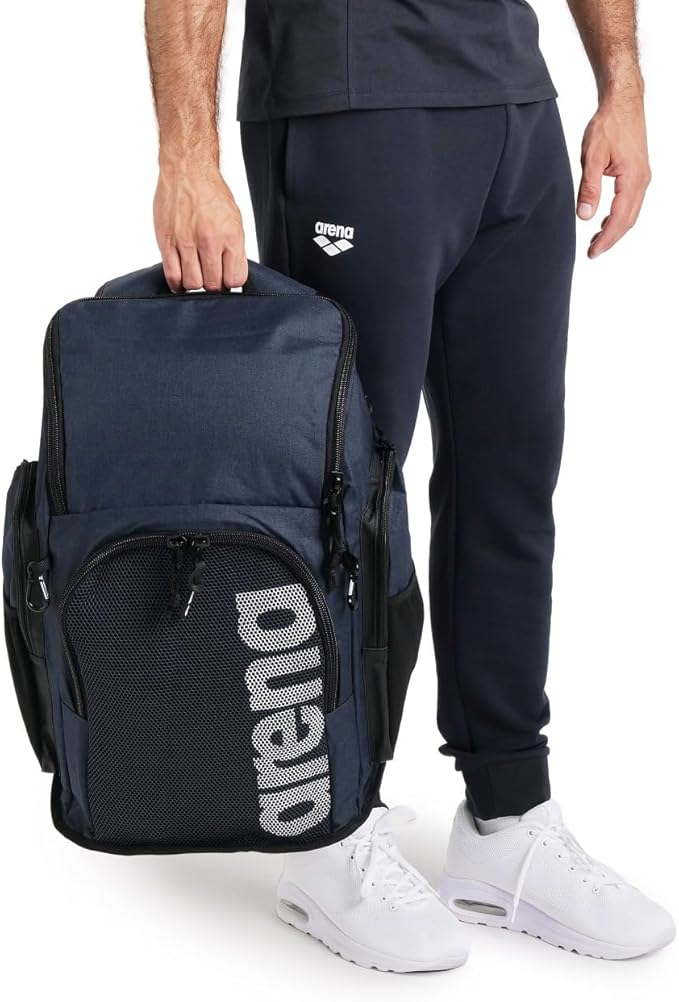 ARENA Team 45 Backpack Swimming Athlete Sports Gym Rucksack Large Training Gear Equipment Swim Bag for Men/Women, 45 Liters
