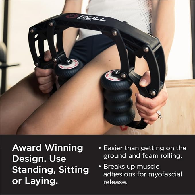 ROLL Recovery R8 (Carbon Black) - Deep Tissue Massage Roller