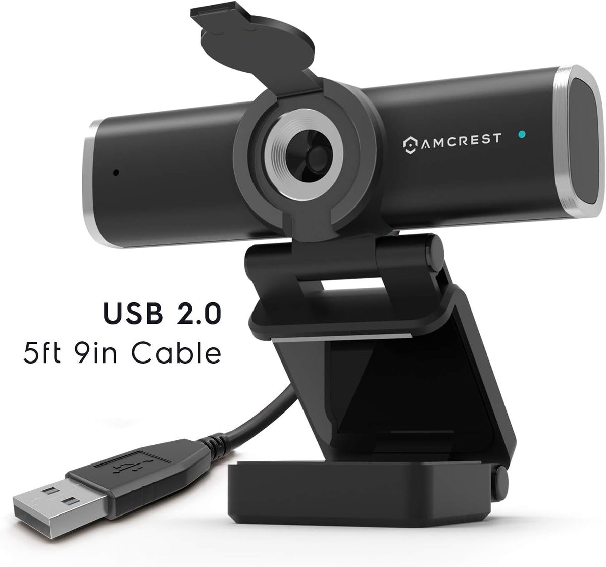 Amcrest 1080P (AWC195-B) Webcam with Microphone for Desktop, Web Cam Computer Camera, Streaming HD USB Web Camera