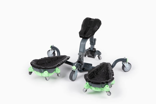 Kneel-It V3 Rolling Knee Pads - Durable Ergonomic Mobile Knee Pads with Seat - 360° Turning Capability, Supports 360 lbs, Compactable, Optimal for any Floor Job