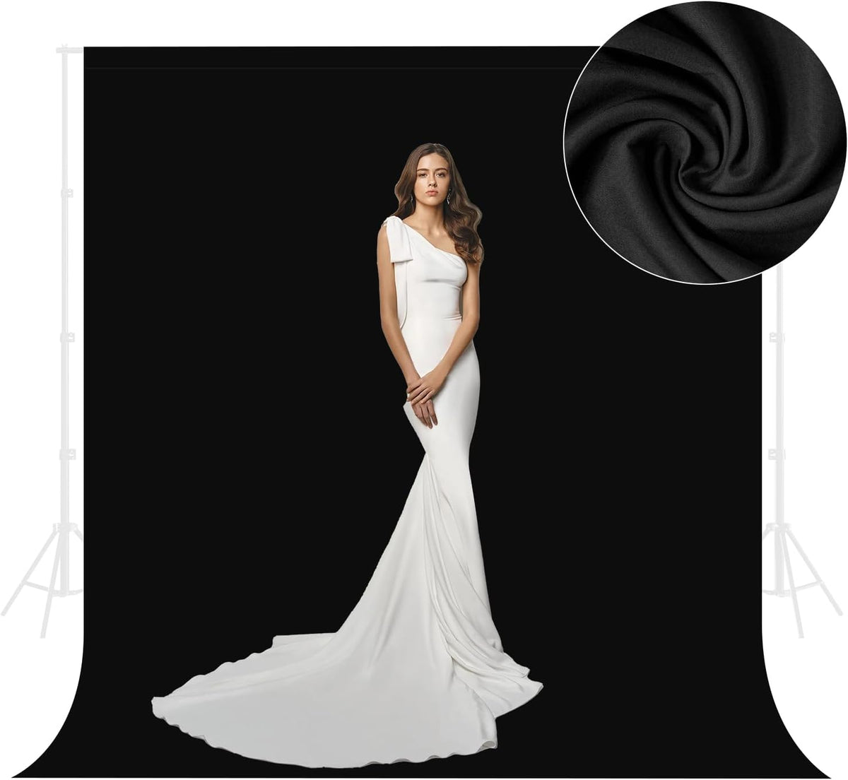 Ximaoy 5 6.5 Black Backdrop for Photography x Ft,Black Background Sheet for Photography,Photo Backdrop Curtain