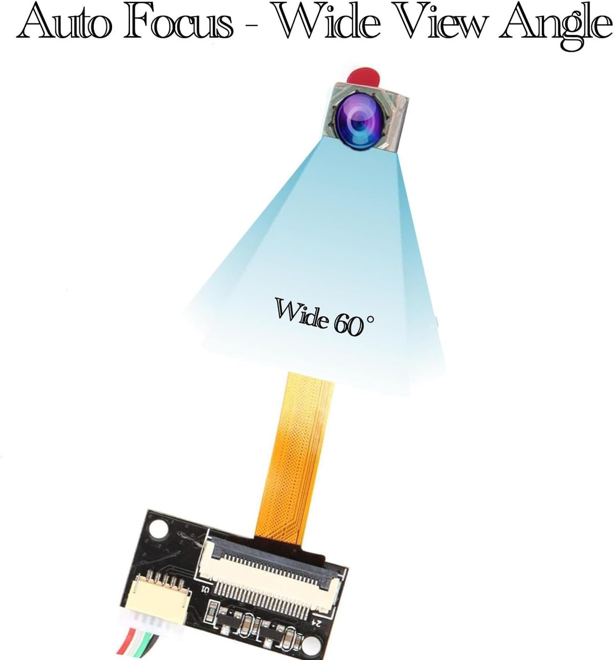 RQG OV5640 5MP 2592 1944P 15FPS 60 USB Camera Module, HD * Camera Module, Auto Focus, View Angle, OTG UVC for Windows