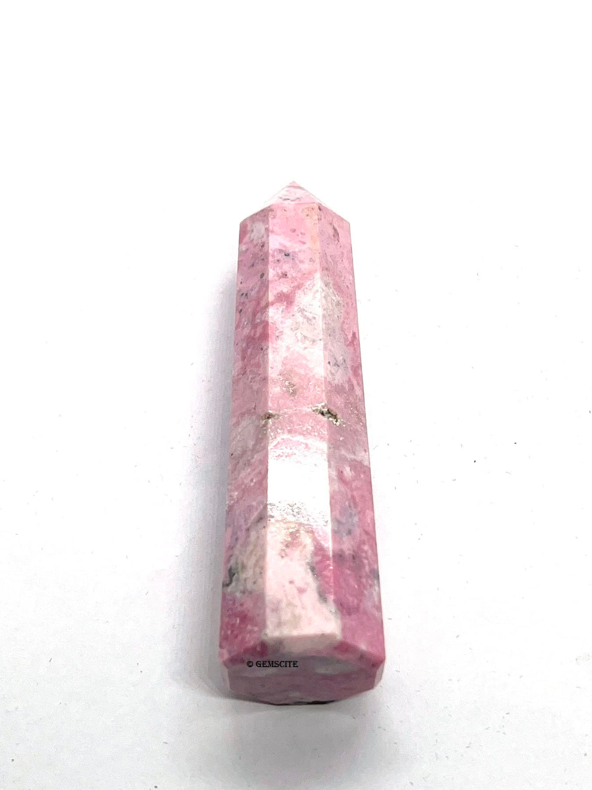 WholesaleGemShop 3 Inch (70 mm) Gemstones RHODOCHROSITE Obelisk Tower Jumbo Facet Aura Rock Crystal Natural Polished Earth Wand Spirit