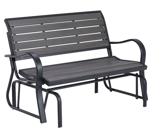 LIFETIME 60276 Glider Bench, Harbor Gray