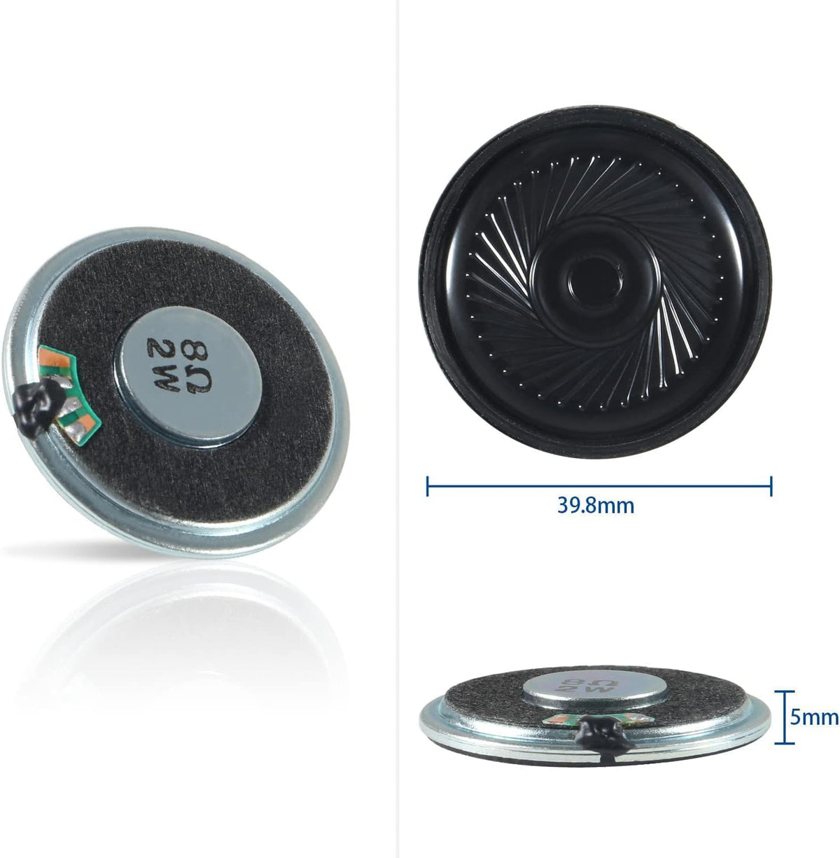 ALMOCN 2PCS YX5200 MP3 4PCS 2W 8Ohm MP3 DFPlayer Mini Player Audio Module + Round Micro Speaker Voice Decode Board