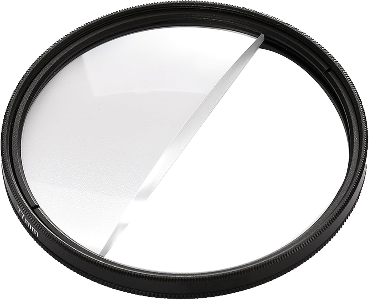 SAKUINER 82mm PUYI Split Diopter Filter Creative Half Transparent Blur Effect for Portrait & Landscape Photography