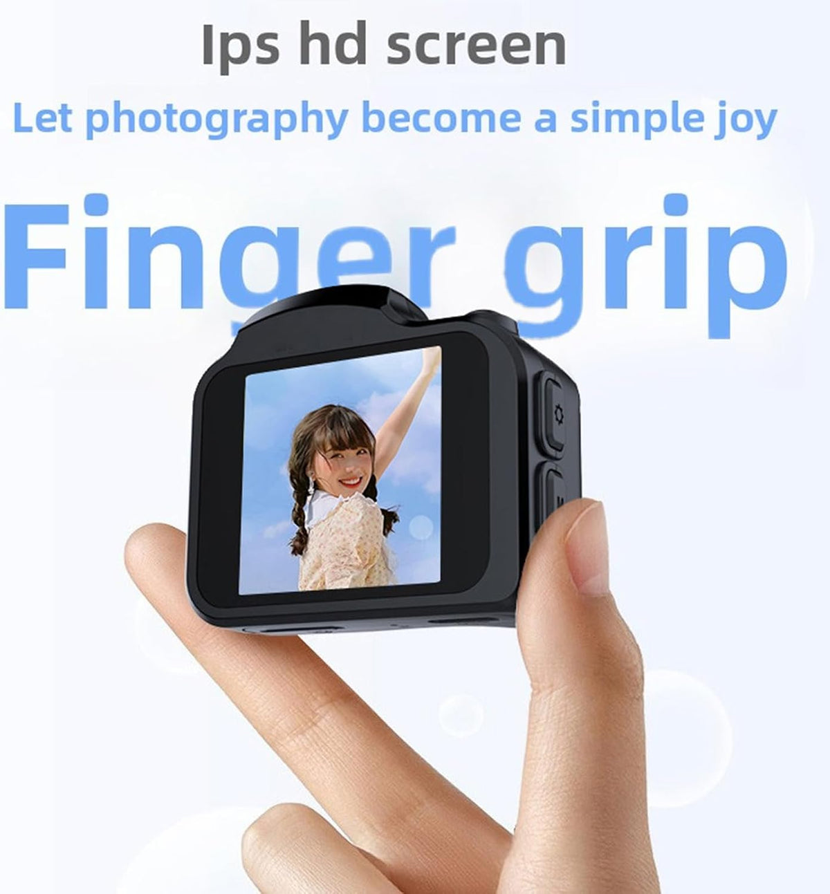 XUMIUZIY 4K 64MP 1.54 Inch 28 Keychain Camera, Retro Thumb Camera with Screen, Compact Small Digital with Filters Built