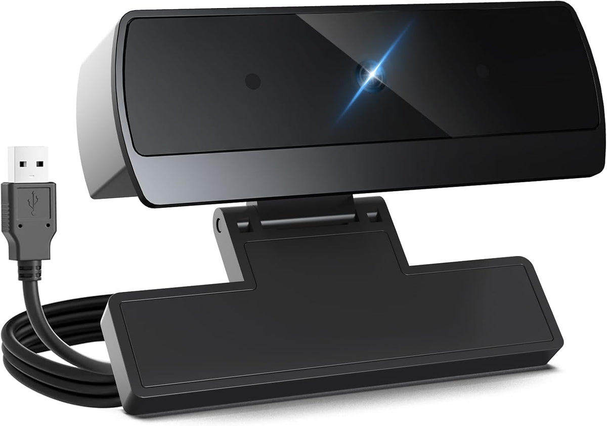XOCLON 1080p HD Webcam with Microphone, USB Computer Web Camera, Streaming Camera, Noise Reduction, Auto Light