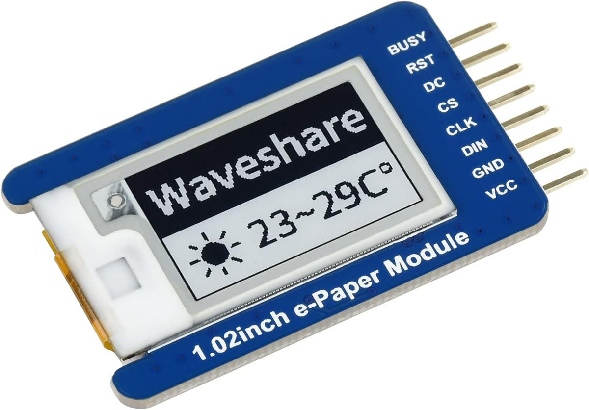 waveshare 1.02inch Pi4B/3B+/3B/2B/B+/A+/Zero/Zero 2W 12880 E-Ink Display Module Compatible with Raspberry W/WH/Zero