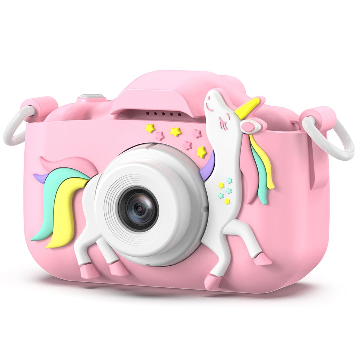 Goopow Kids Camera Toys for 3-8 Year Old Girls Boys,Children Digital Video Camcorder Camera with Cartoon Soft Cover, Best Chritmas Birthday Festival Gift for Kids - 32G SD Card Included