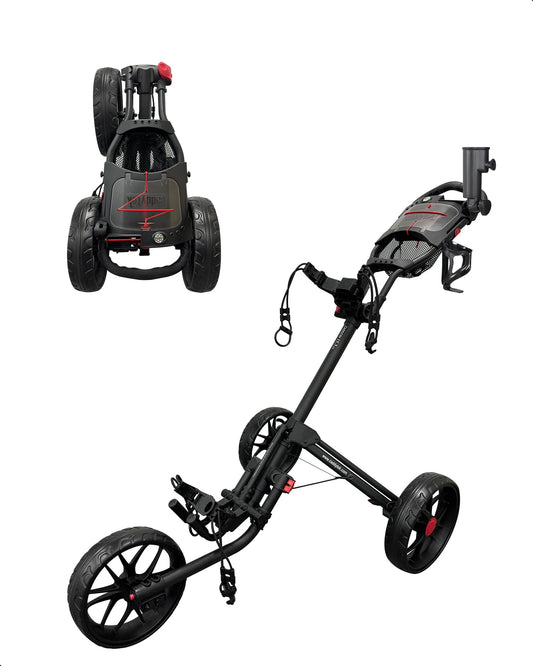 Caddytek CaddyLite 15.3 V2 Golf Push Cart - Lightweight Foldable Aluminum Cart with EVA Wheels, Foot Brake, Adjustable Handle, Umbrella Holder, Drink Holder, Scorecard Holder