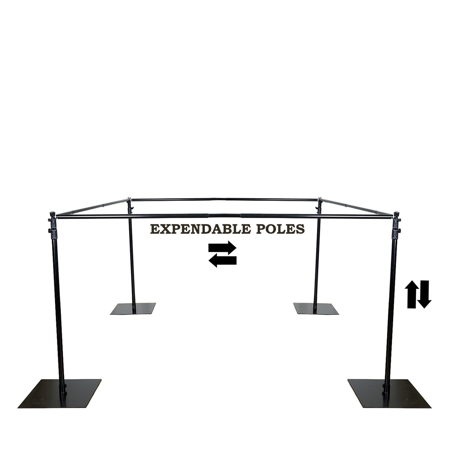 Balsa Circle 10 ft Adjustable 4 Post Height Canopy Chuppah Mandap Hardware Kit Outdoor Wedding Decorations Photo Booth Photography Party Supplies