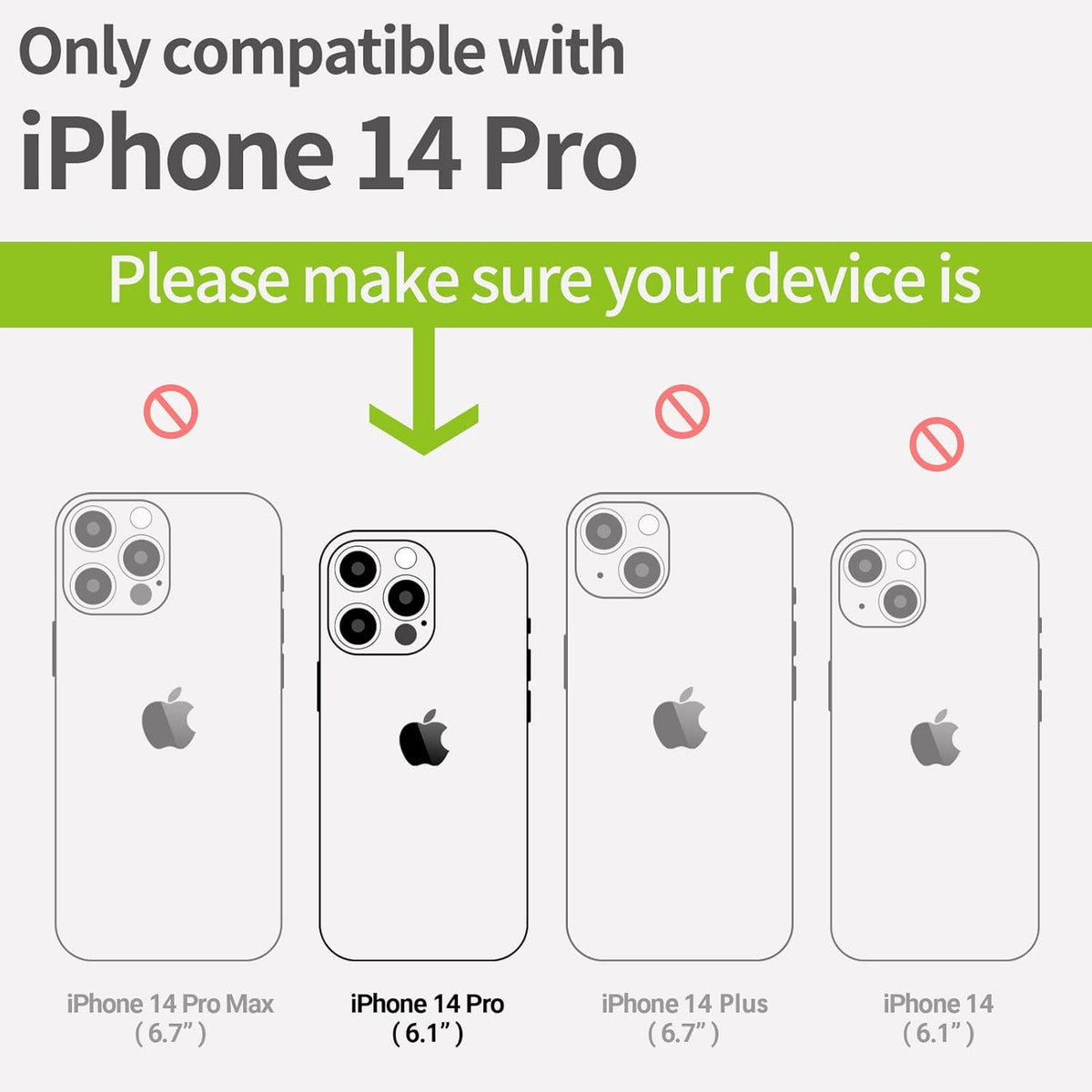 Carveit 14 Magnetic Wood Case for iPhone Pro - Natural Wood & Black Soft TPU - Shockproof Protective Cover - Unique