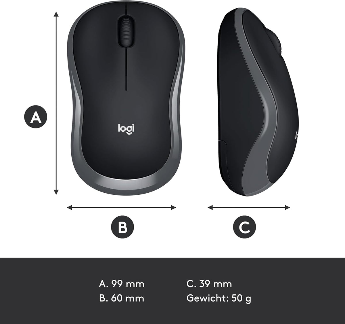 Logitech 910-002235 M185 Wireless Mouse