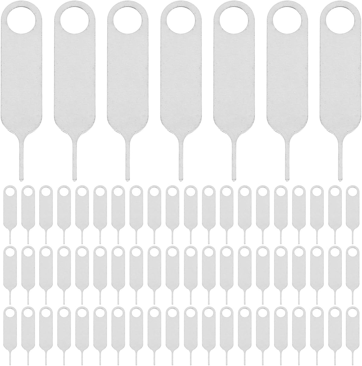 500pcs Set Pack Sim Card Removal Tool and Ejector Pin for Mobile Phones Stainless Steel Sim Tray Ejector Needle Bulk