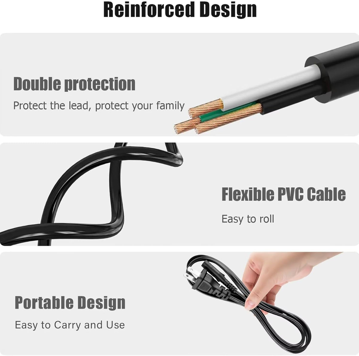 SRGTHE 6ft W13 BL108 UL AC Power Cord Compatible with CiBest Video Mini Movie Projector Outdoor
