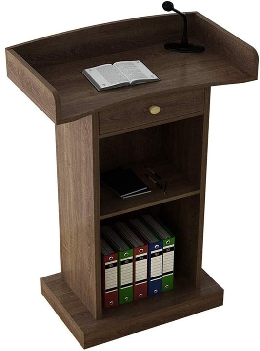 CAMBOS Lectern Podium Stand, Lectern Podium Stand,Podium Speaking Ceremonial Lectern Desk Simple Modern Welcome Shopping Guide Reception Customer Desk Host Stage Ideal for Sermons and Presentations
