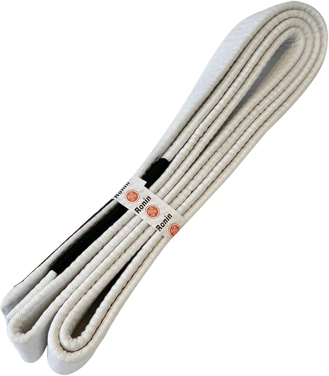Ronin Brand - Japan Made Deluxe Jiujitsu BJJ Gi Belt - 1.75” wide-12 Row Stitching