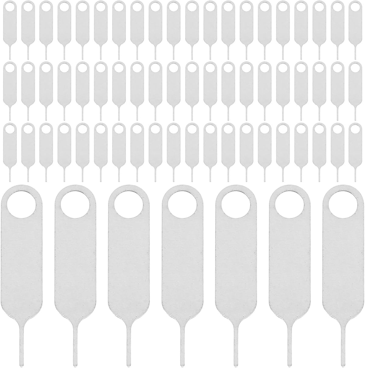 Adorainbow 500pcs Universal Stainless Steel Sim Eject Pin and Sim Card Remover Tool for Mobile Phones Compact Portable