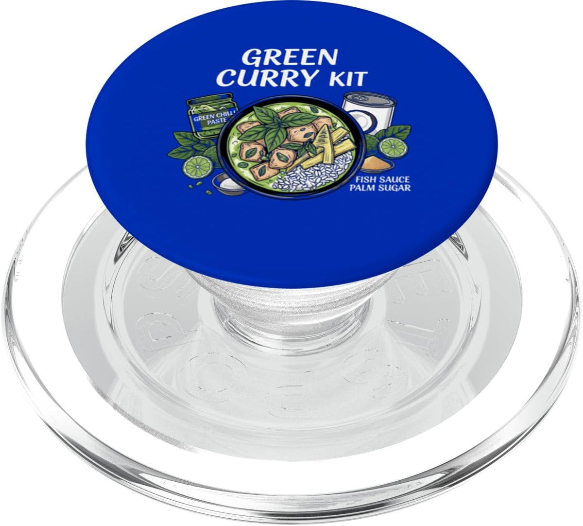 Cultural Food Kits for Asian Food Cultures T-Shirt Green Curry Kit Food Thai Meal Ingredients PopSockets PopGrip