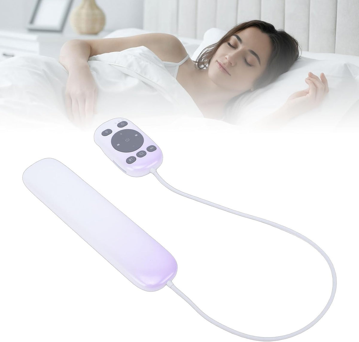 5.4 36 3 CCYLEZ Pillow Speaker for Sleeping, Ultra Thin Bone Conduction Bluetooth Under Pillow Speaker with Sounds