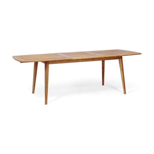 Christopher Knight Home Stamford Outdoor Acacia Wood Expandable Dining Table, Teak