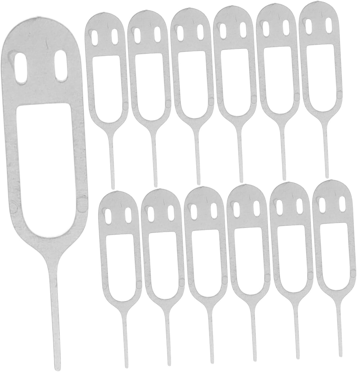 50pcs ARTIBETTER Stainless Steel Sim Card Ejector Tool Sim Pin for Efficient Removal of Card Tray Compatible with All