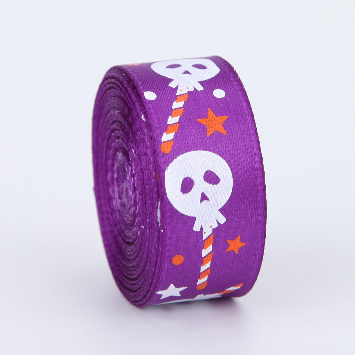 Meseey 50 Yards Halloween Ribbon - 5/8 Inch Spider Web Skull Pumpkin Bat Hocus Pocus Witch Legs for Gift Wrapping Hair Bows Party Decor