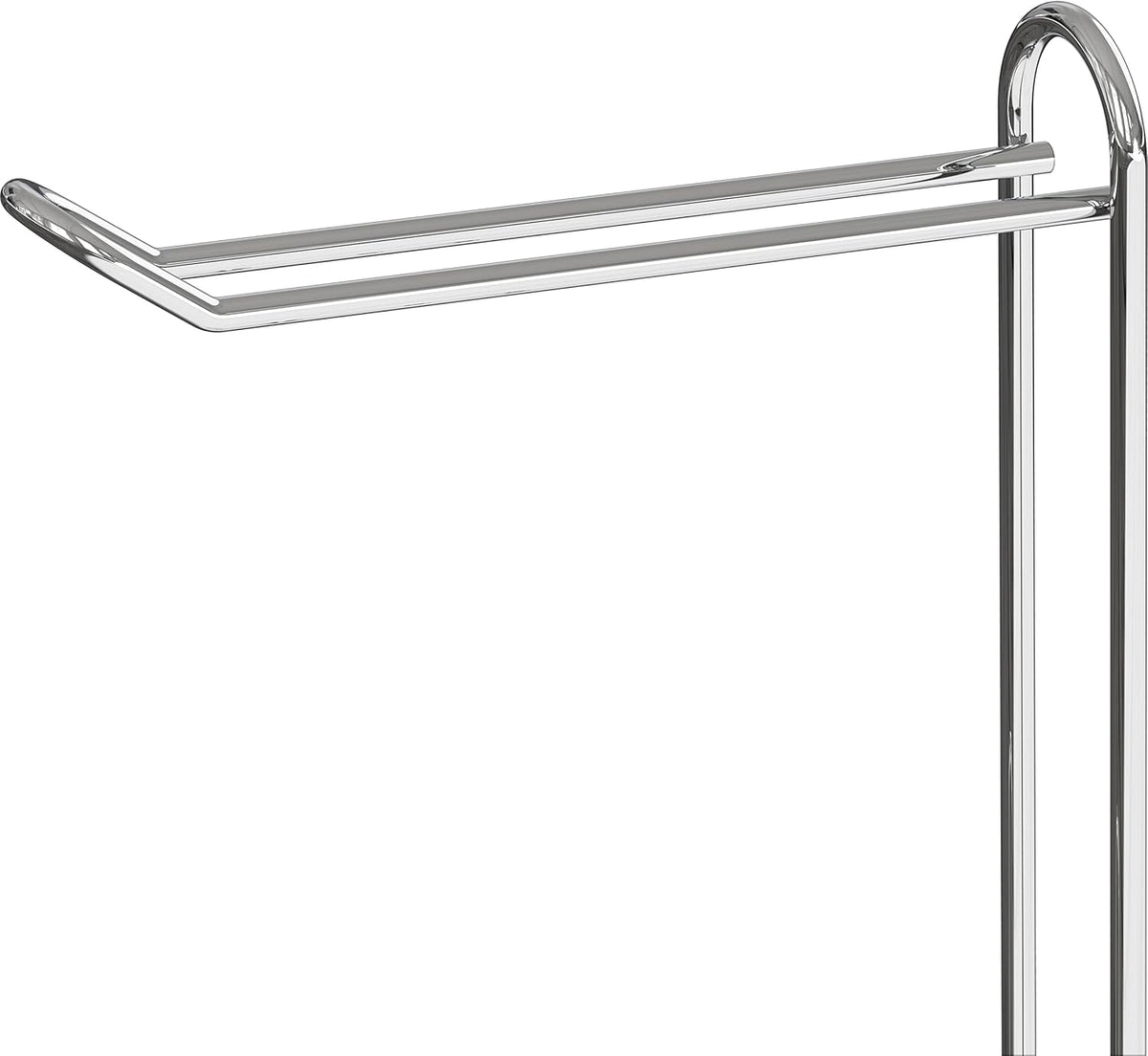 Simple Houseware Toilet Paper Holder - Freestanding Chrome Bathroom Tissue Storage Solution