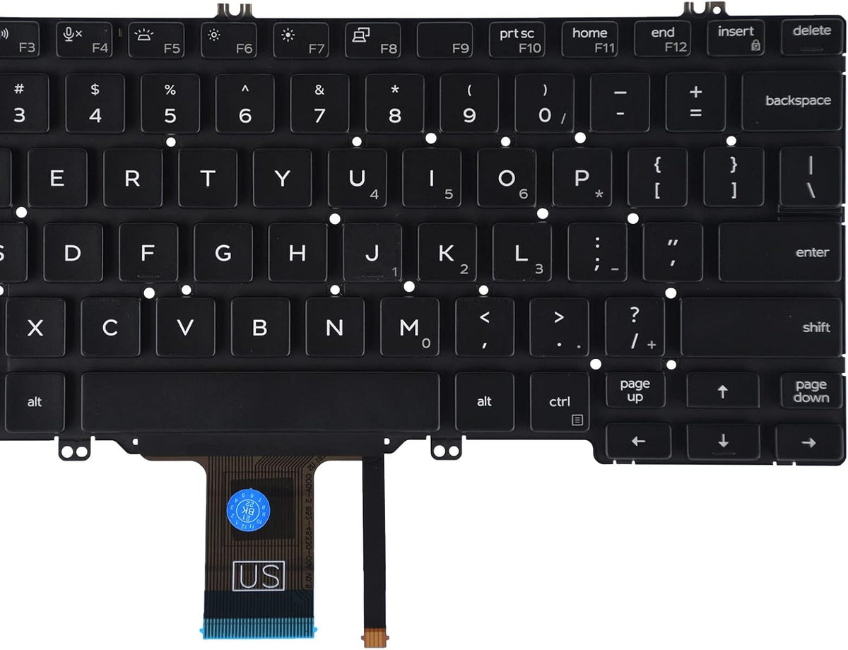 SUNMALL 3300 5300, 5300 2-in-1, 5310,5310 2-in-1, 7200 7300 E5300 E7300, Replacement Keyboard Compatible with Dell