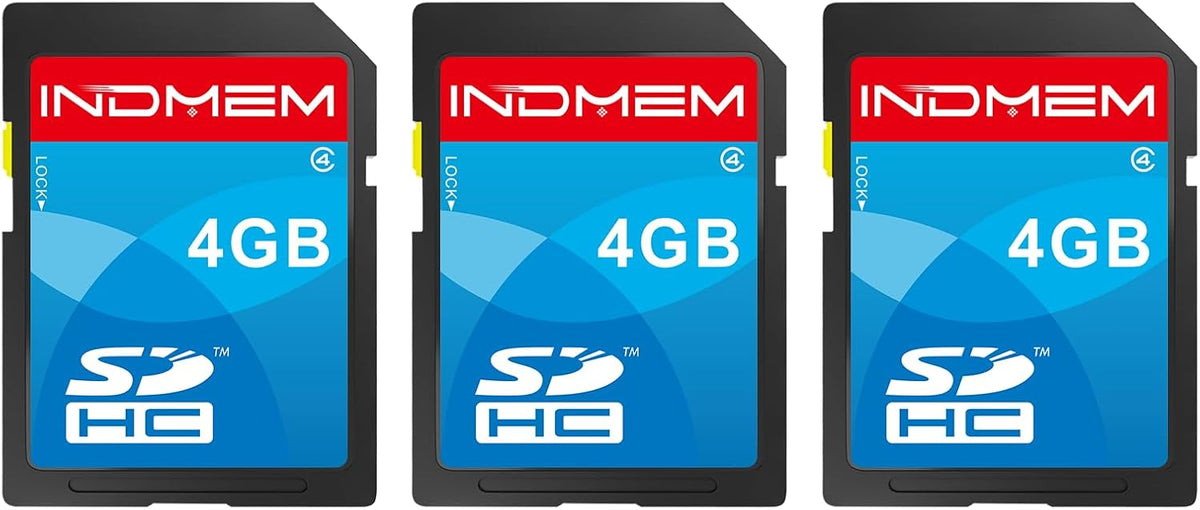 elecacc 4GB 3 Pack, 4 MLC SD Card Class Flash SDHC Memory Cards Stanard Secure Digital Cards Camera Cards