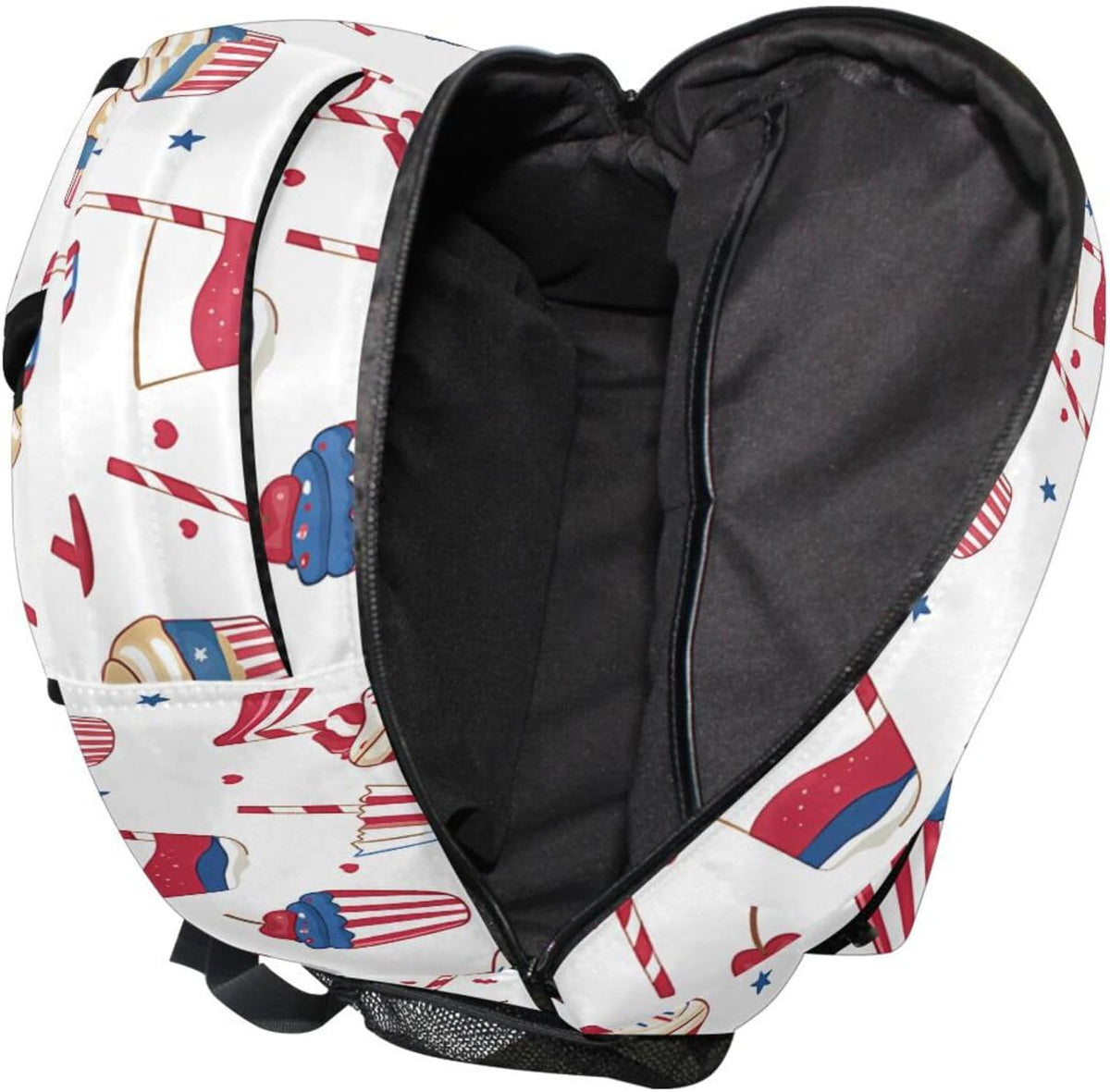 Backpacks Pack ALAZA Icecream Flag Pattern School Business Travel Hiking Camping Rucksack for Men Women Teens Kids