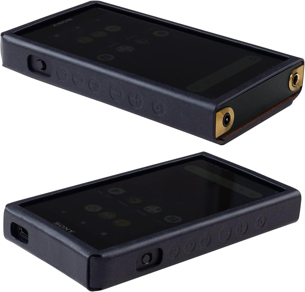 MITER NW-ZX707 ZX706 ZX700 Handcrafted PU Leather Case for Sony Walkman Premium Italy PU Leather, Steel Frame