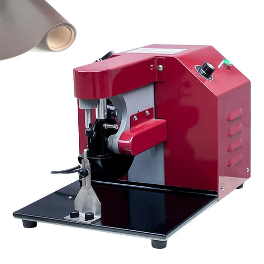 Electric Leather Edge Oiling Machine, Edging Coat Machine Kit, 50W Professional Leather Edge Dye Tool with Adjustable Thickness, Dual Speed Control for Leathers Working Treatment