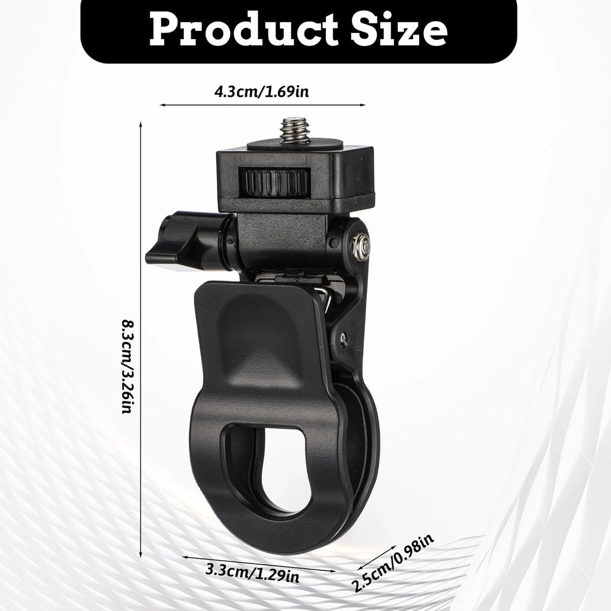 Xelsluthe Monitor Camera Mount Clamp Clip, Ring Light Clip Adapter Replacement Screen LCD Display Top Fill