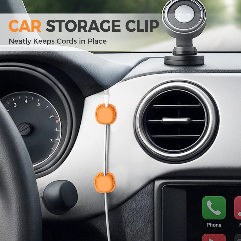 SROCOPT 2026 3pcs) Cord Organizer Holder, New Desk Cable Management, Cable Clips Organize Phone Charging Cords Holder