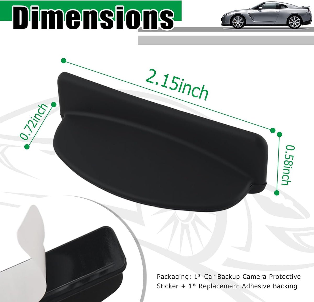 YGDMD Upgraded Rear View Backup Camera Cover,Silicone Back Up Camera for Cars Rain Guard Protective Cover