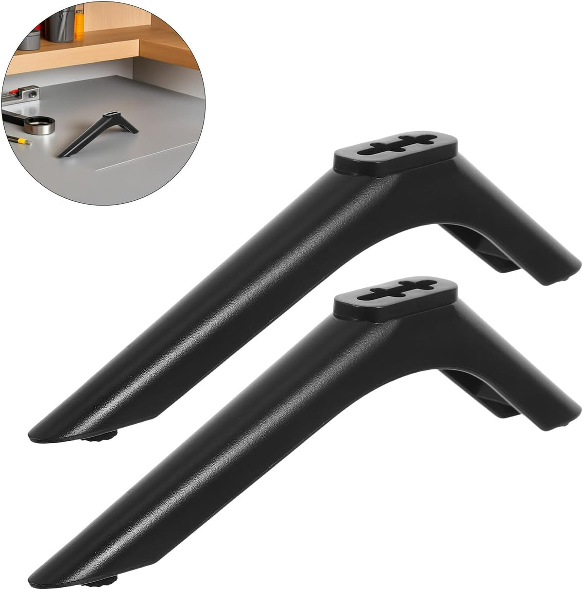 DOITOOL 32-43 Inch Tv Stand Base Pedestal Feet for LCD LED Tvs with Screws, Heavy Duty Television Support Stand Rack