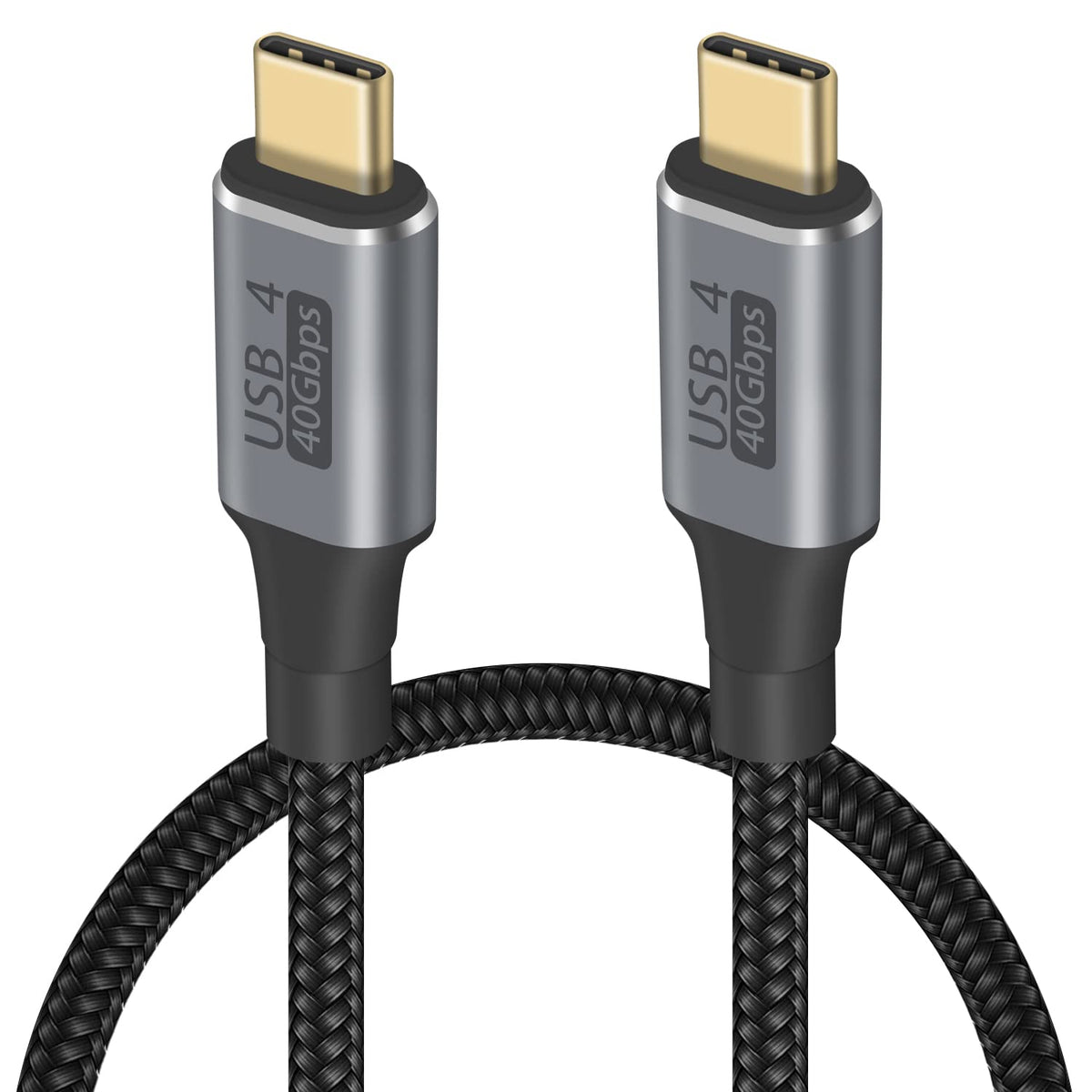40Gbps 1.6FT/50cm, 100W 8K@60Hz 15, Duttek Short USB C to USB C Cable, Supports PD, Video, Nylon Braided, for iPhone