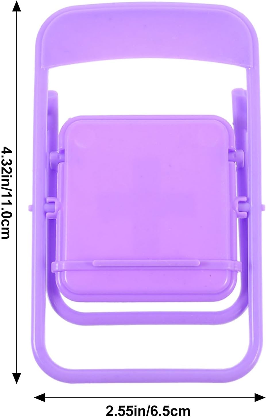 Beaupretty 10 Pack Creative Purple Foldable Chair-Shaped Phone Stands - for Home & Office