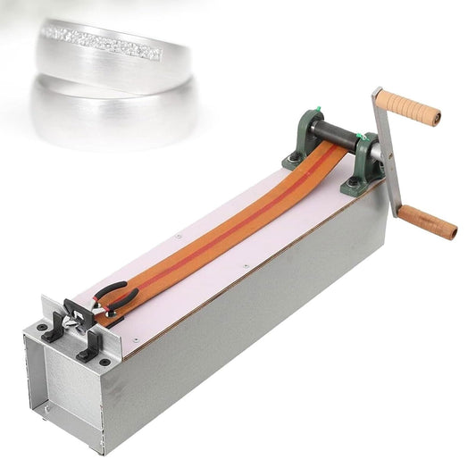 Zocxielr Manual Wire Drawing Bench,Jewelry Wire Pulling Machine with Steel Frame and Leather Belt,Compact Jewelry Craft Tool