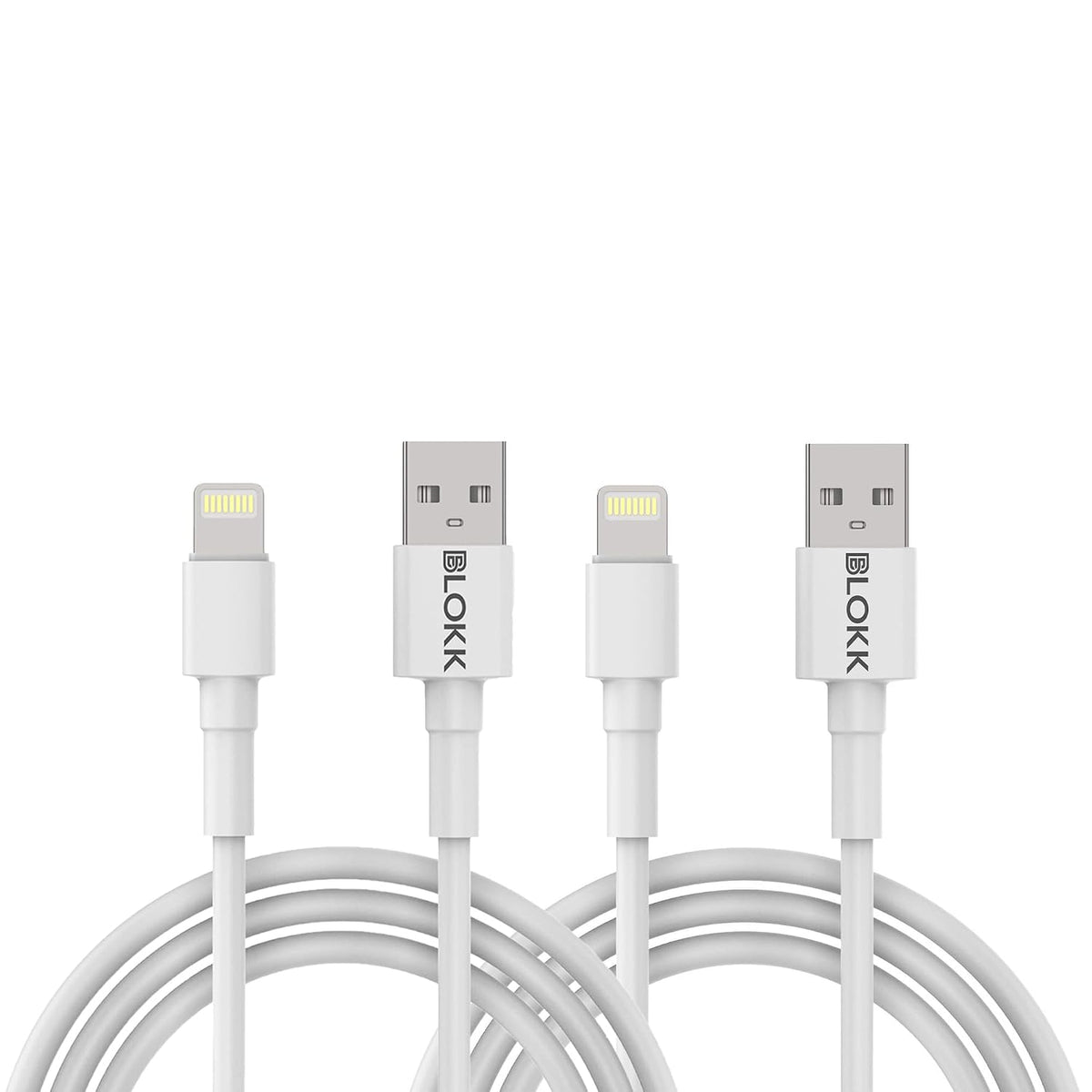 BLOKK 2 Pack (3ft) 14/13/12/11 8 7 6, iPhone Charger Lightning Cable Fast Charging USB A to Lightning Cord, Compatible