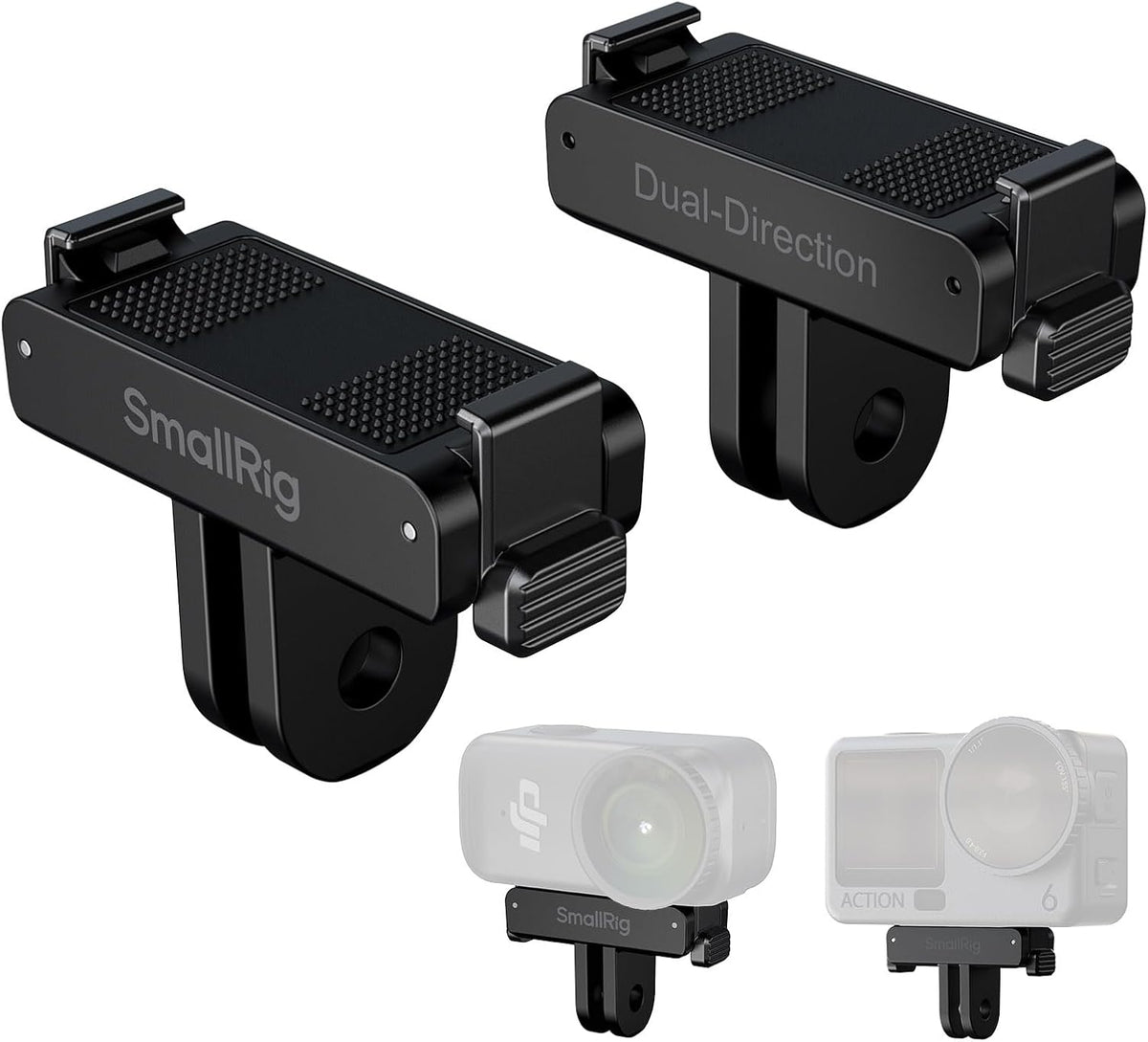 SMALLRIG 6 6 2 2-Prong Action / Nano Magnetic Quick-Release Adapter Mount for DJI Osmo Action / Osmo Nano, PCS