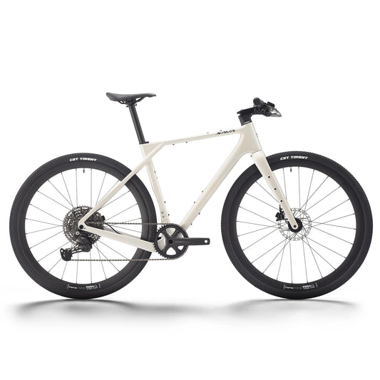 SAVADECK Carbon Gravel Bike - T800 Carbon Frame & Fork | Shimano U6000 11-Speed Groupset | Hydraulic Disc Brakes | 700CX40mm All-Terrain Tires | Men & Women Road/Off-Road Bicycle (White, 53cm)