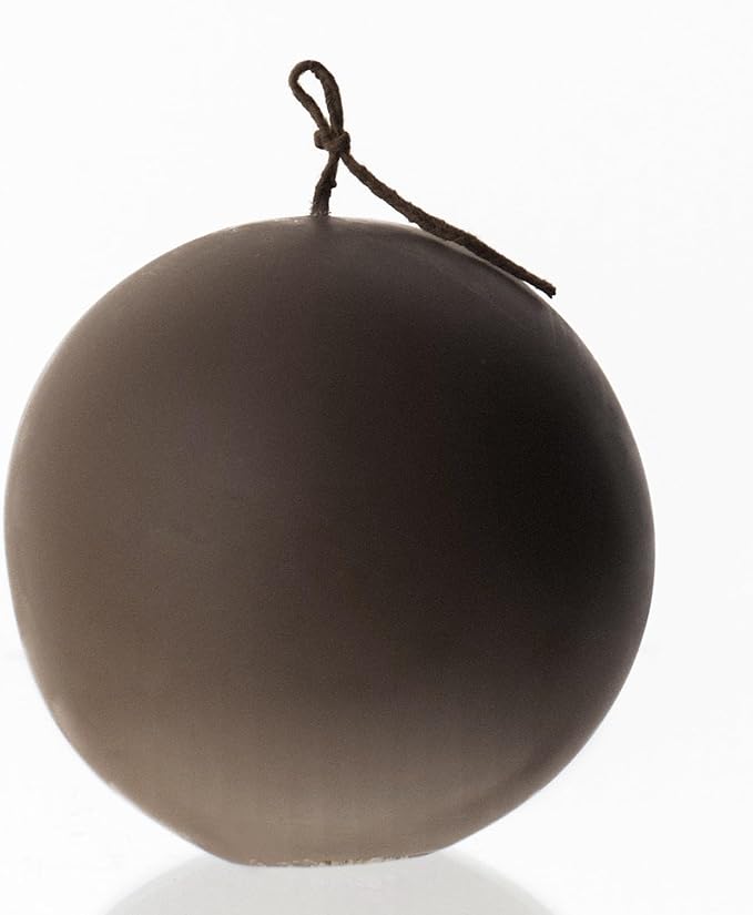 LAWA Sphere Candle - Beautiful Handmade Pillar Scented Soy Wax Elegant Aesthetic Candle Housewarming Gift Home Room Shelf Decor Idea (Kobicha, Large)