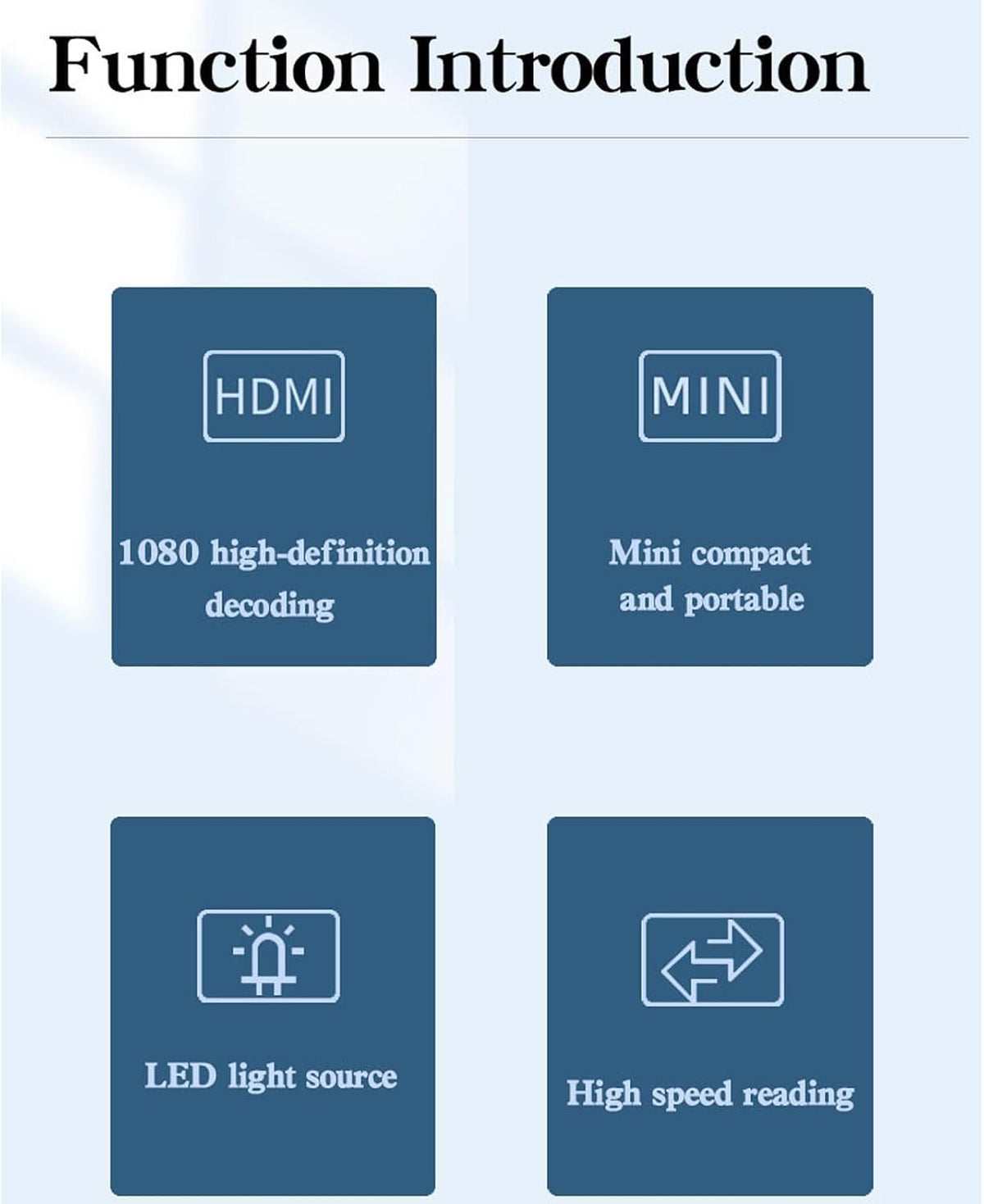 CENGNIAN 1080P Mini Projector, Full HD Video Projector, Portable Movie Projector, Home Theater Movie Phone Projector