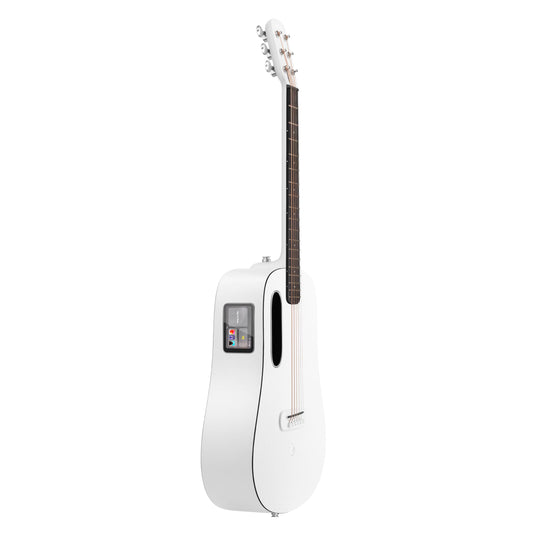 LAVA ME PLAY Smart Guitars,HILAVA 2.0 System Acoustic Electric Guitar,Right Handed 6 Steels String Acustica Guitarra For Adults & Teens & Beginner (36', LITE BAG,Sail White)