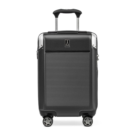 Travelpro Platinum Elite Hardside Expandable Carry on Luggage, 8 Wheel Spinner, TSA Lock, Hard Shell Polycarbonate Suitcase, Shadow Black, Compact Carry on 20-Inch