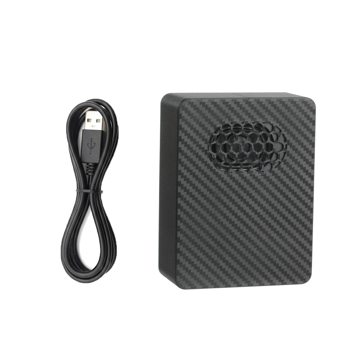 Airaevce JDM Melody Box, Car Startup Sound Box with Carbon Fiber Housin Custom Audio Upload, Automatic Playback Compact Design Personalized Gift for Car Enthusiasts