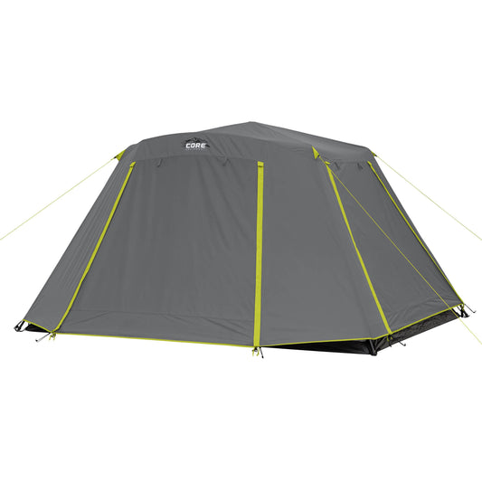CORE 6 Person Instant Cabin Tent | Large Portable Pop Up Tent for Family with Full Rainfly for Weather Protection and Storage for Camping Accessories
